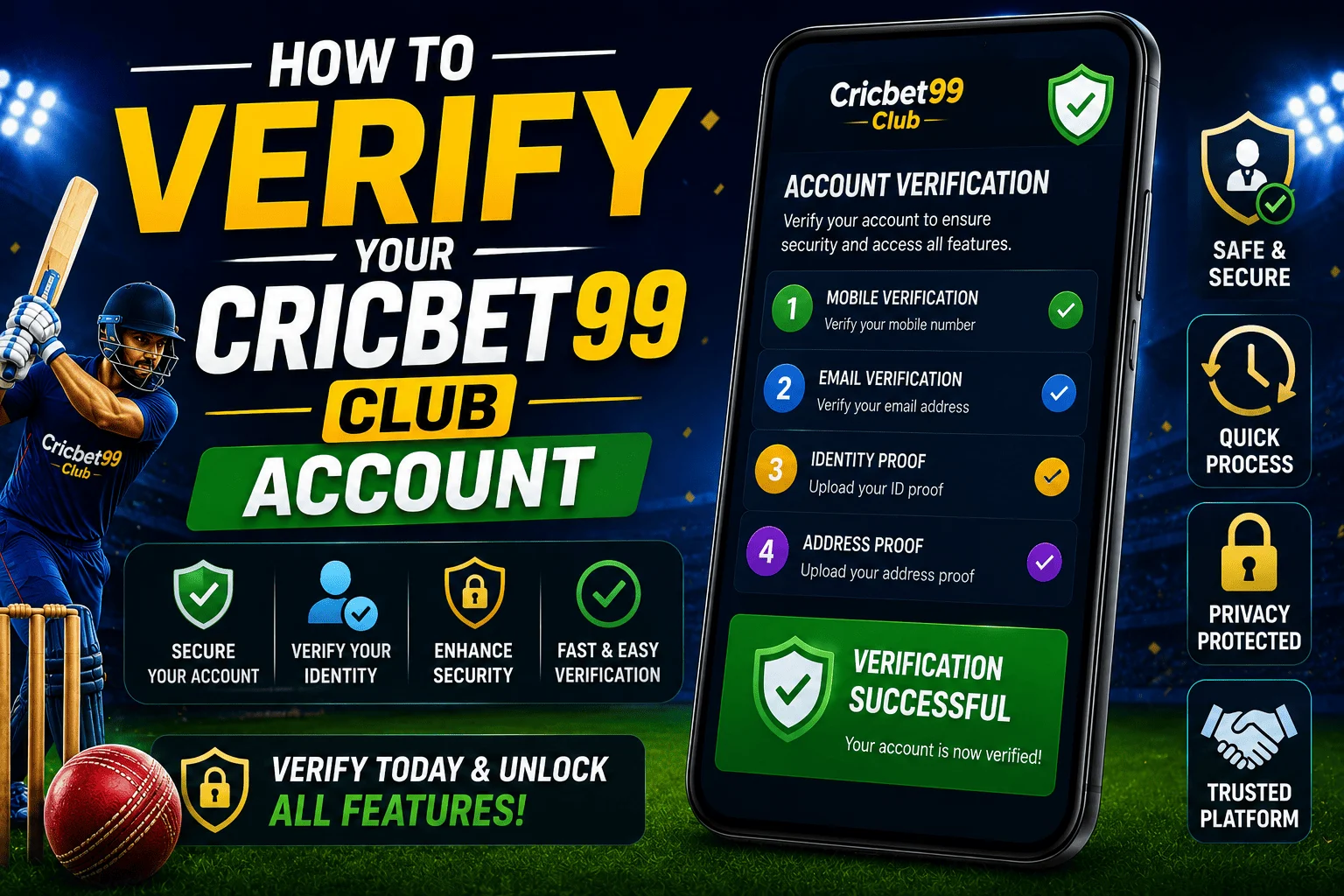 Cricbet99 Club Account Verification